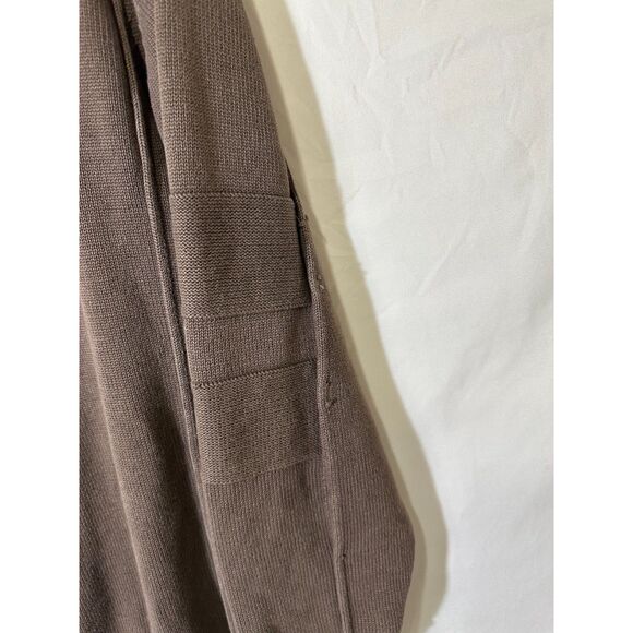 BKE Men's VIntage Athletic Fit Brown Cotton Sweater with Distressing, Size L - Picture 3 of 5